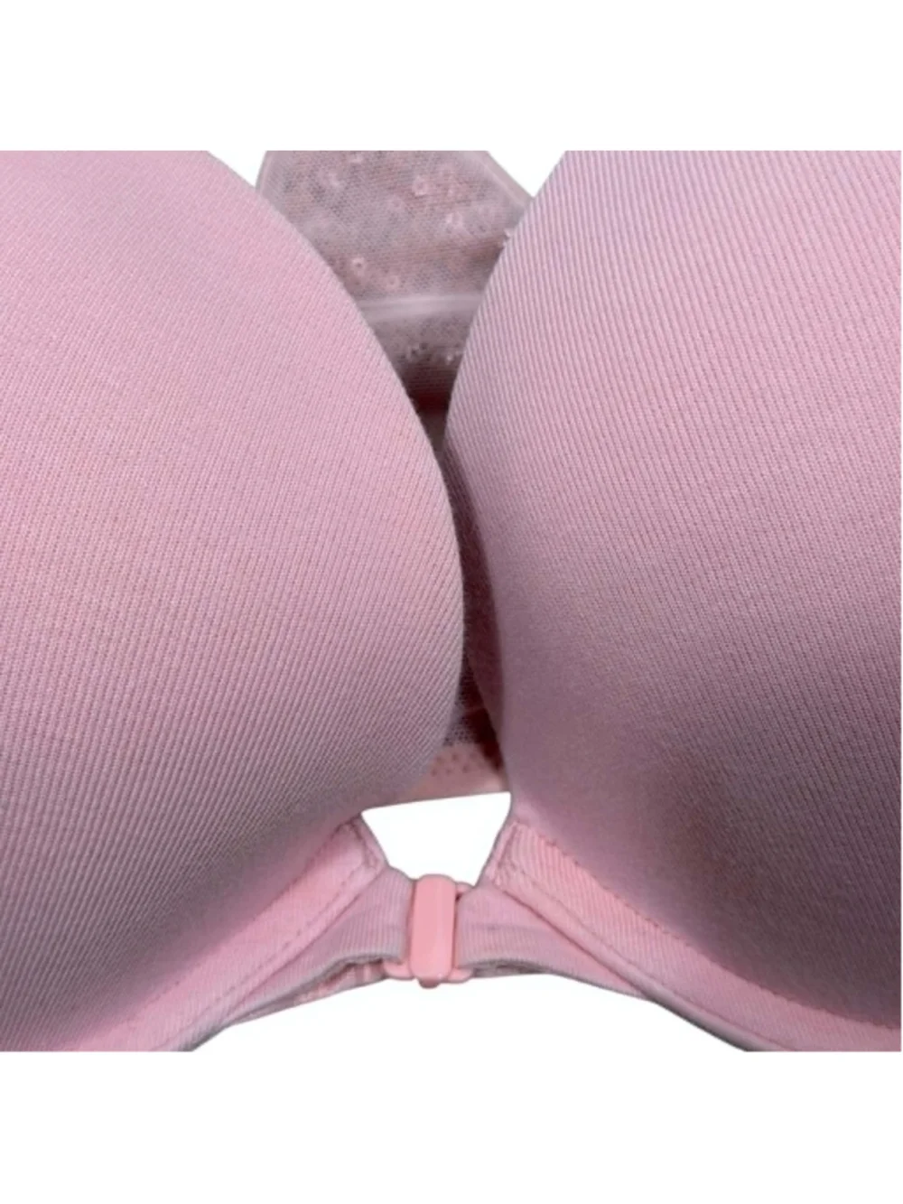 Victoria's Secret Pink Bra Sequin Racerback Push Up Front Close Womens Size 34DD